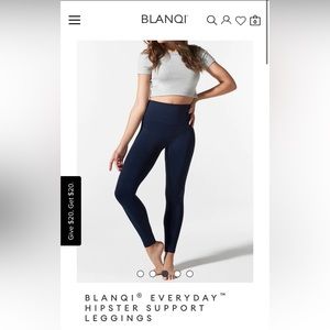 EUC Blanqi hipster leggings (navy)